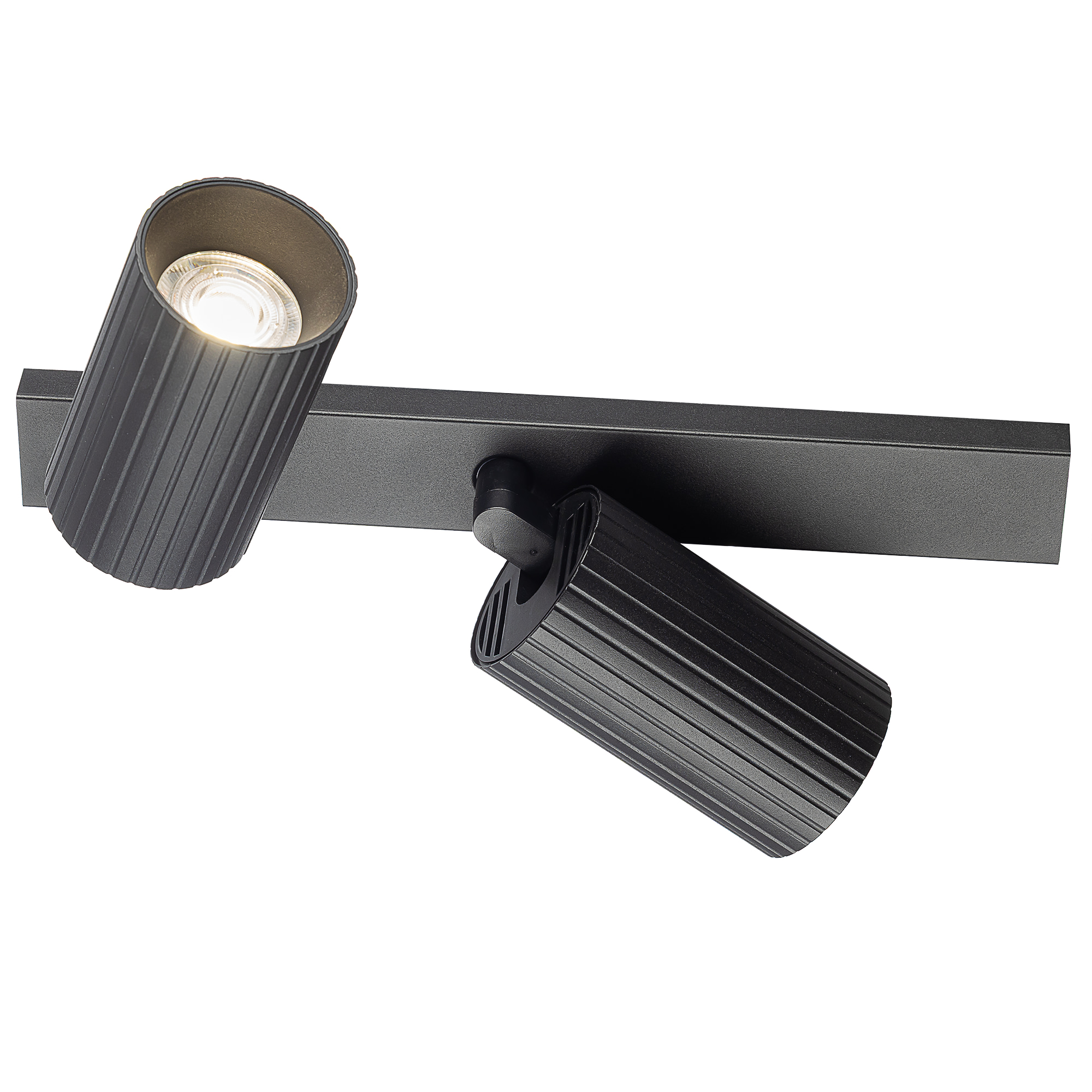Citilux AXEL CL512521R Спот поворотный двойной Чёрный Рифлёный арт. 129438