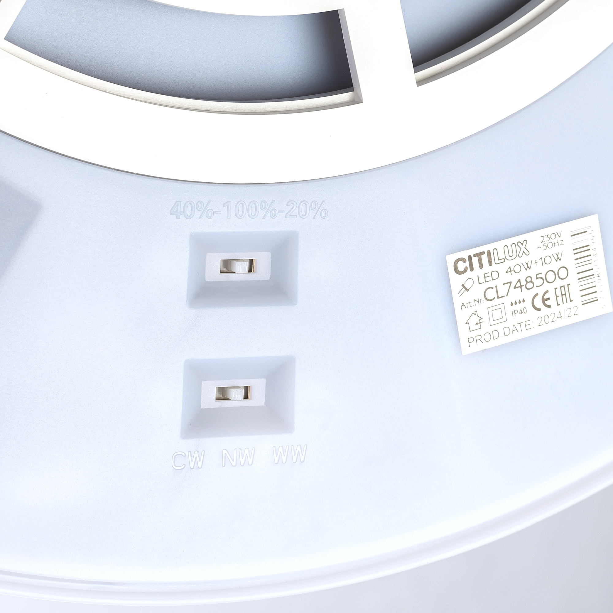 Citilux NORMA CL748500 LED Светильник с подсветкой Белый арт. 89386