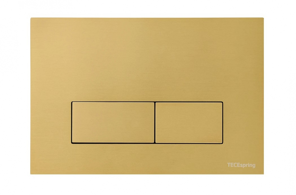 TECEspring S Панель смыва, нержавеющая сталь, сатин, gold PVD (с покрытием против отпечатков)
