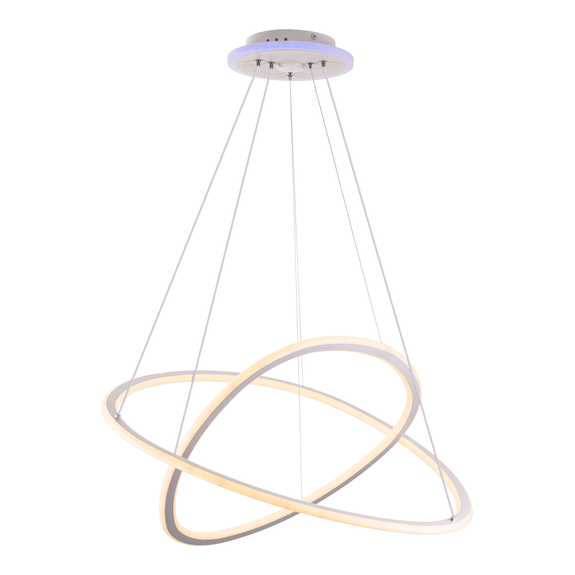 Citilux ТRIO CL215B060E LED Люстра подвесная с пультом Белая арт. 89336