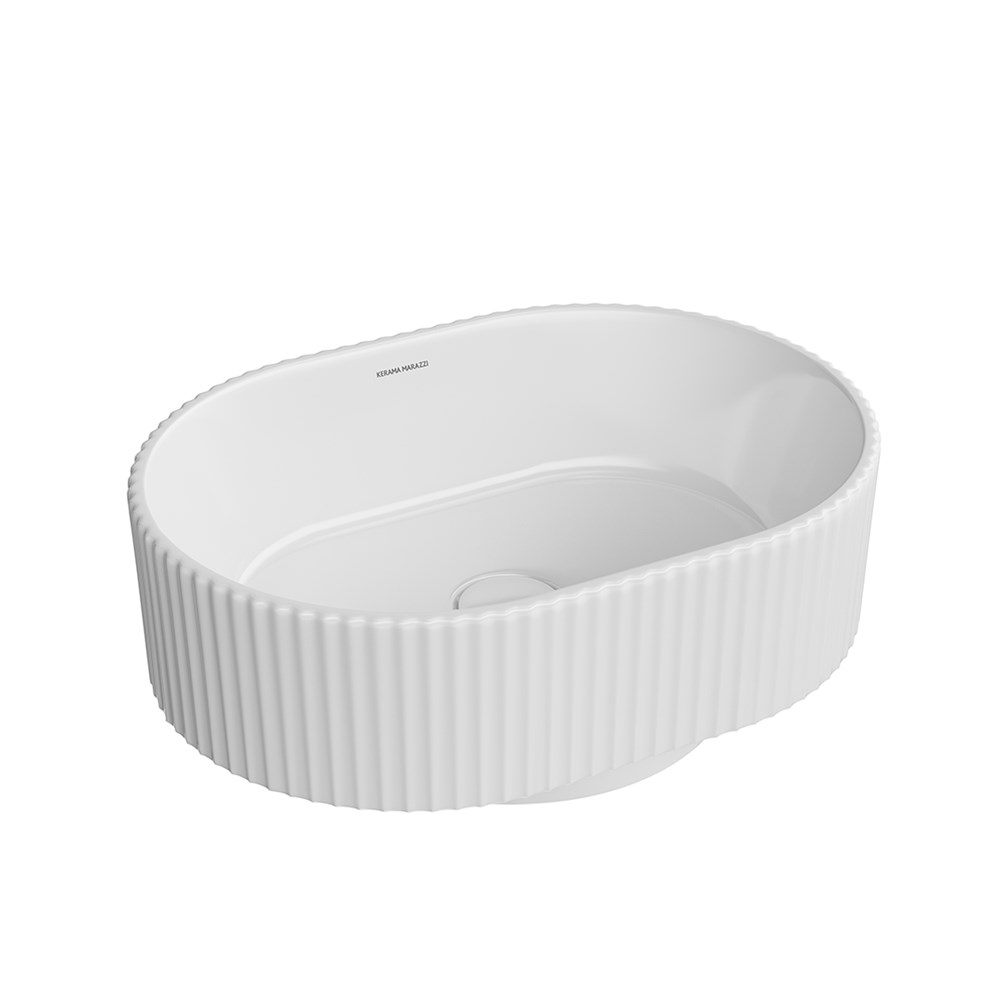 VE.wb.50/WHT Раковина ARTBASIN Vento/АртБейзин Венто накладная 50, белая глянцевая арт. 117447