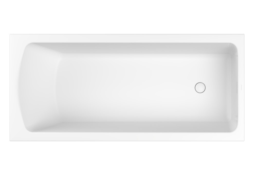 WHITECROSS Coin Ванна из искуственного камня SolidSurface 165x75 см, белый матовый
