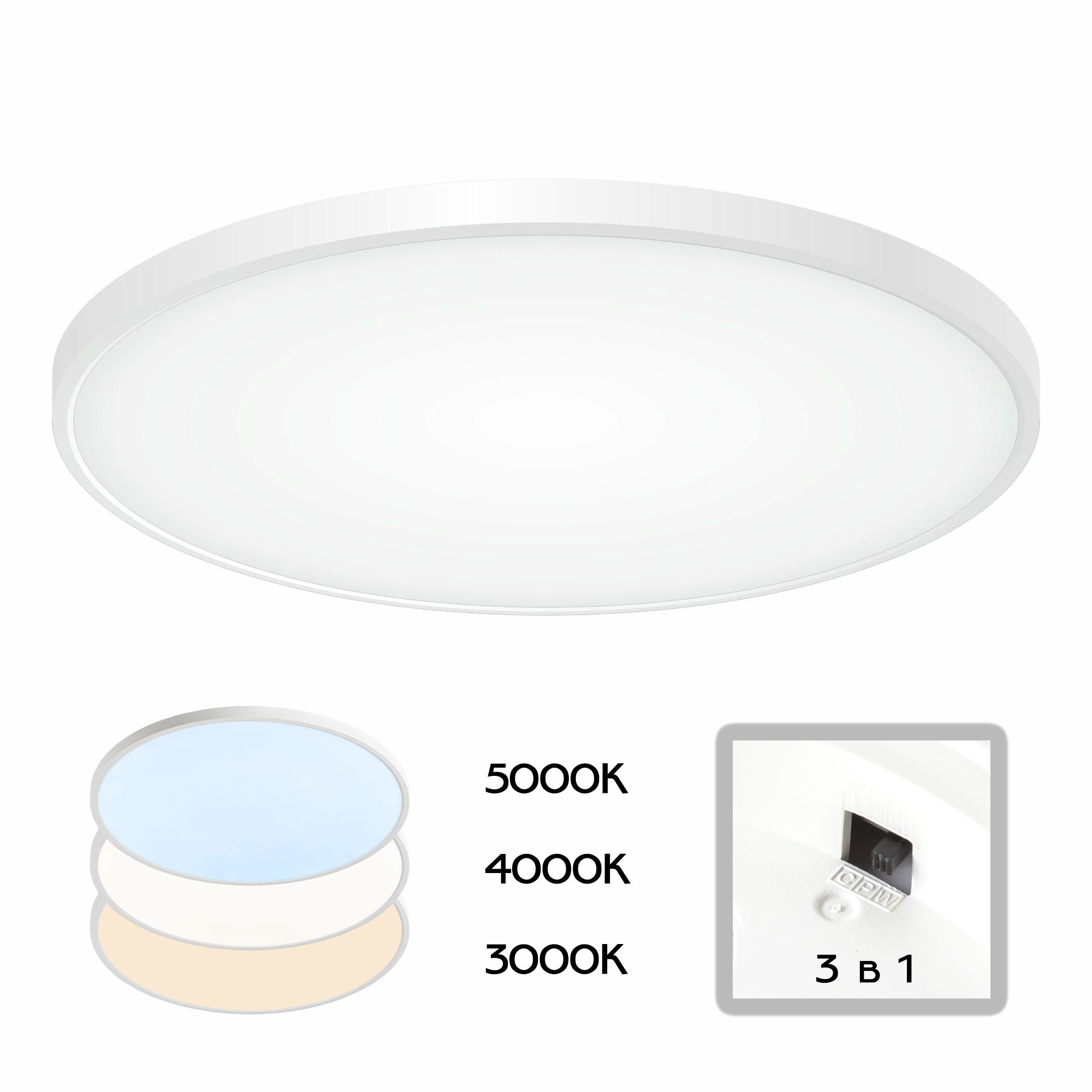 Citilux Бейсик CL738500V Светильник накладной Белый арт. 88462