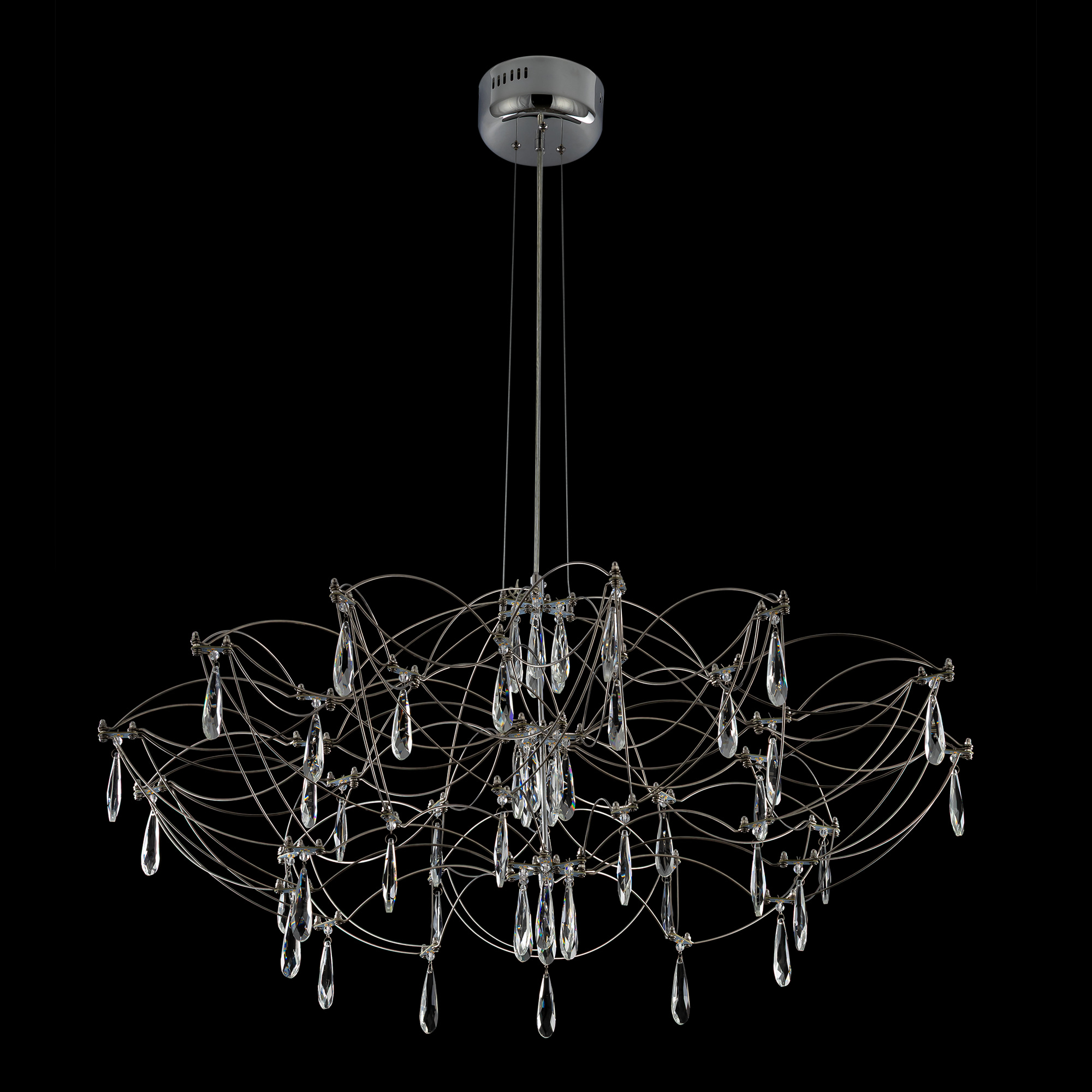 Citilux ASTER CL208010 LED Хрустальная люстра с пультом арт. 89445