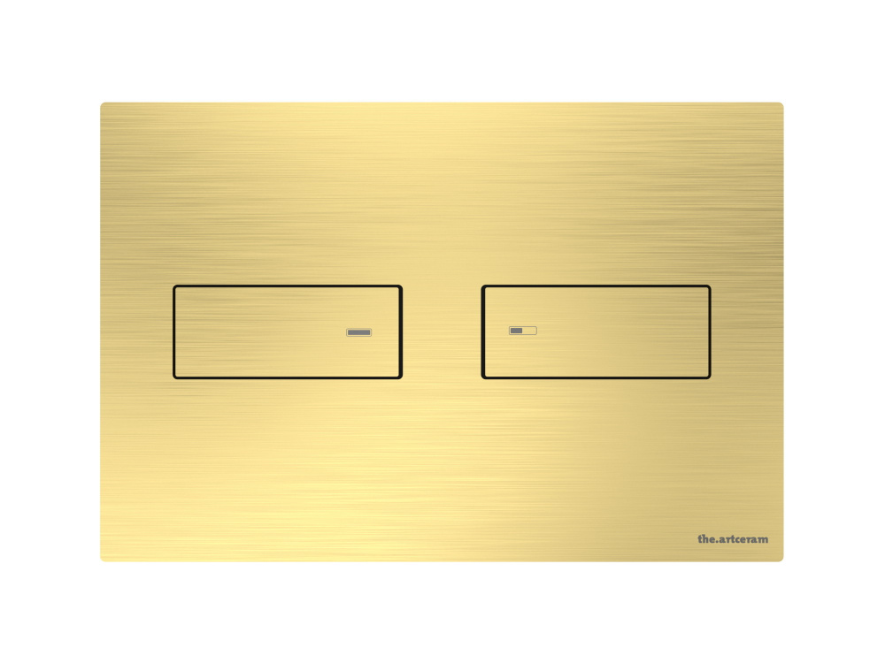 ART CERAM INOX 710 Клавиша двойного смыва для унитаза, Gold