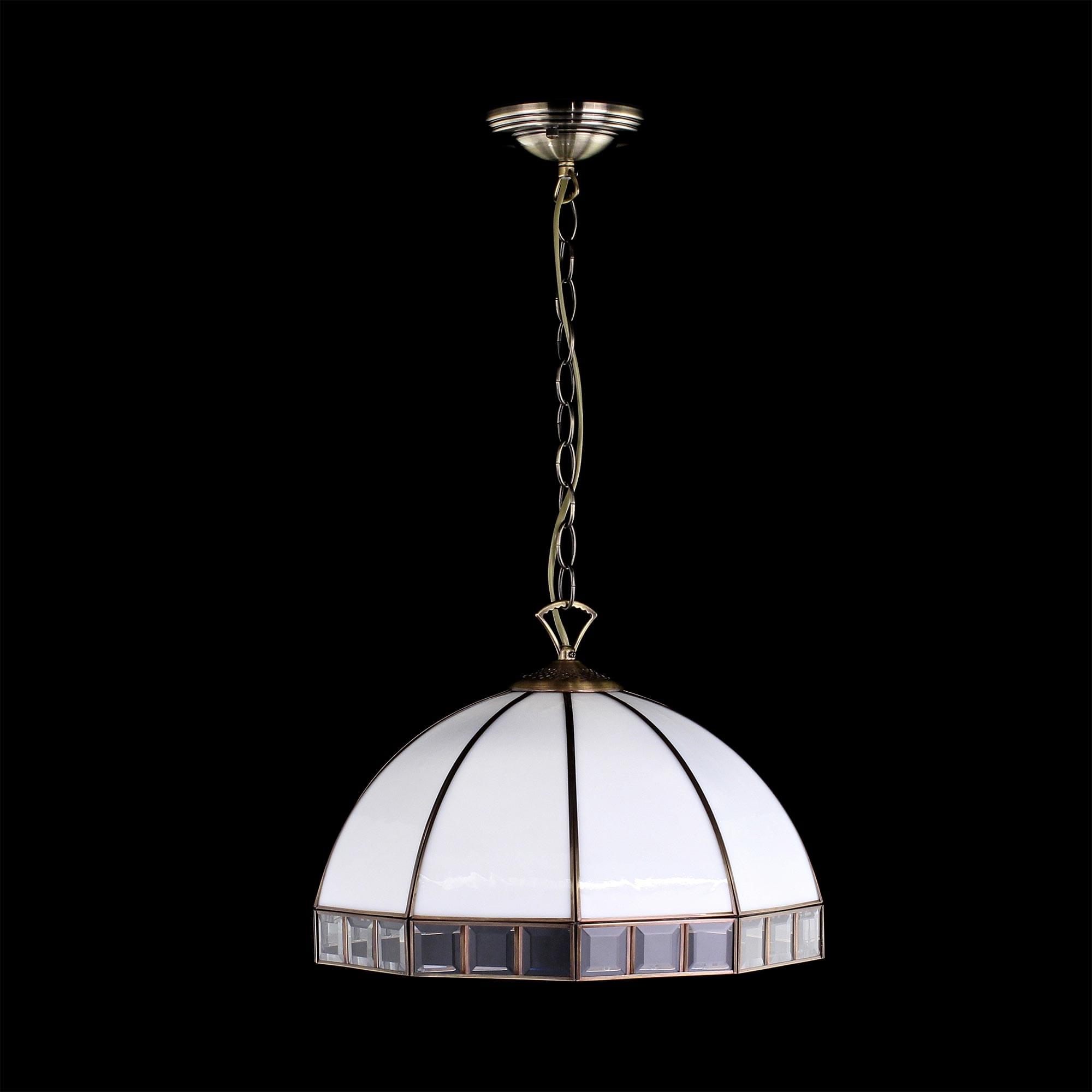 Citilux Шербург-1 CL440132 Люстра витражная подвесная Бронза арт. 88127