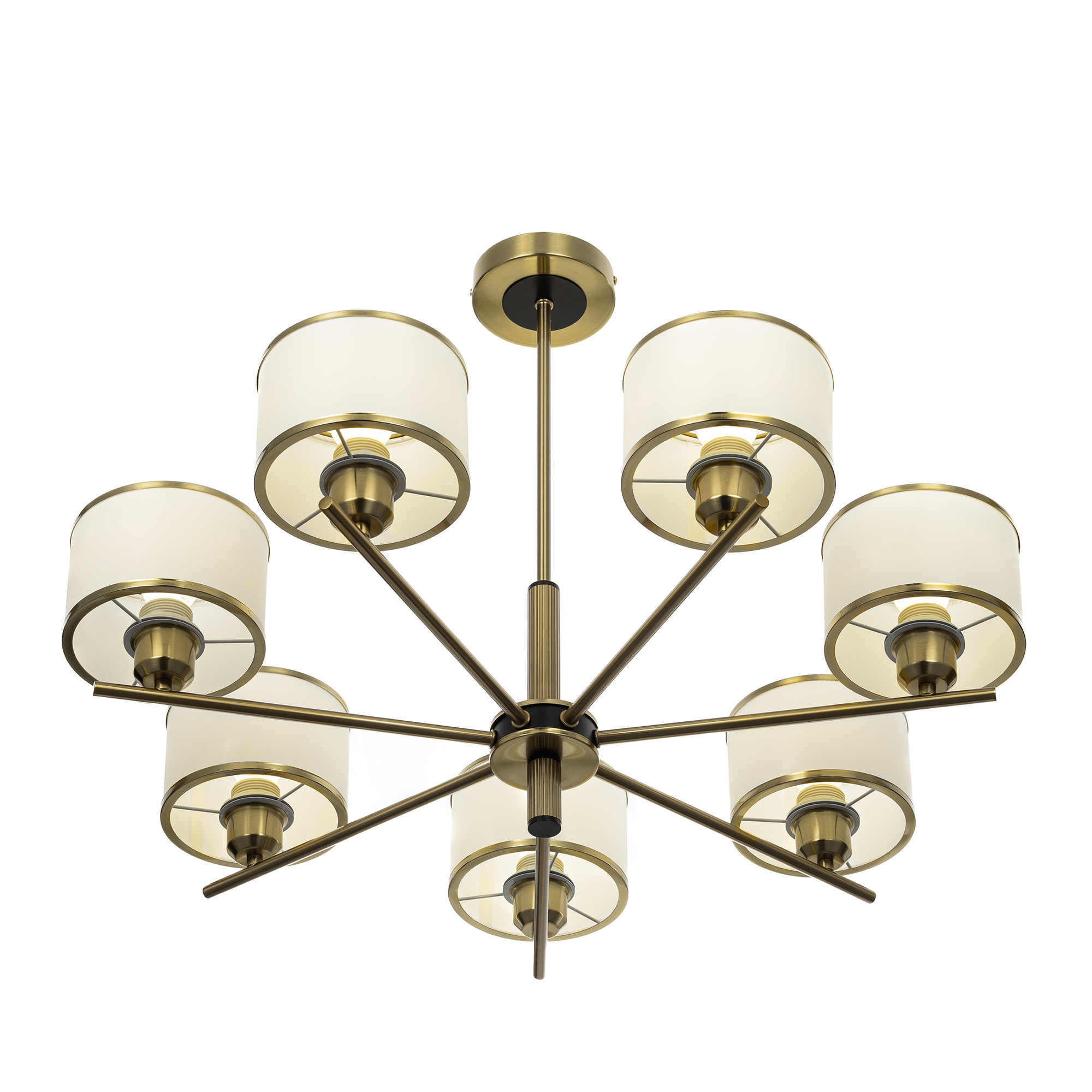 Citilux ALTON CL421273 Люстра на штанге с абажурами Бронза арт. 89205