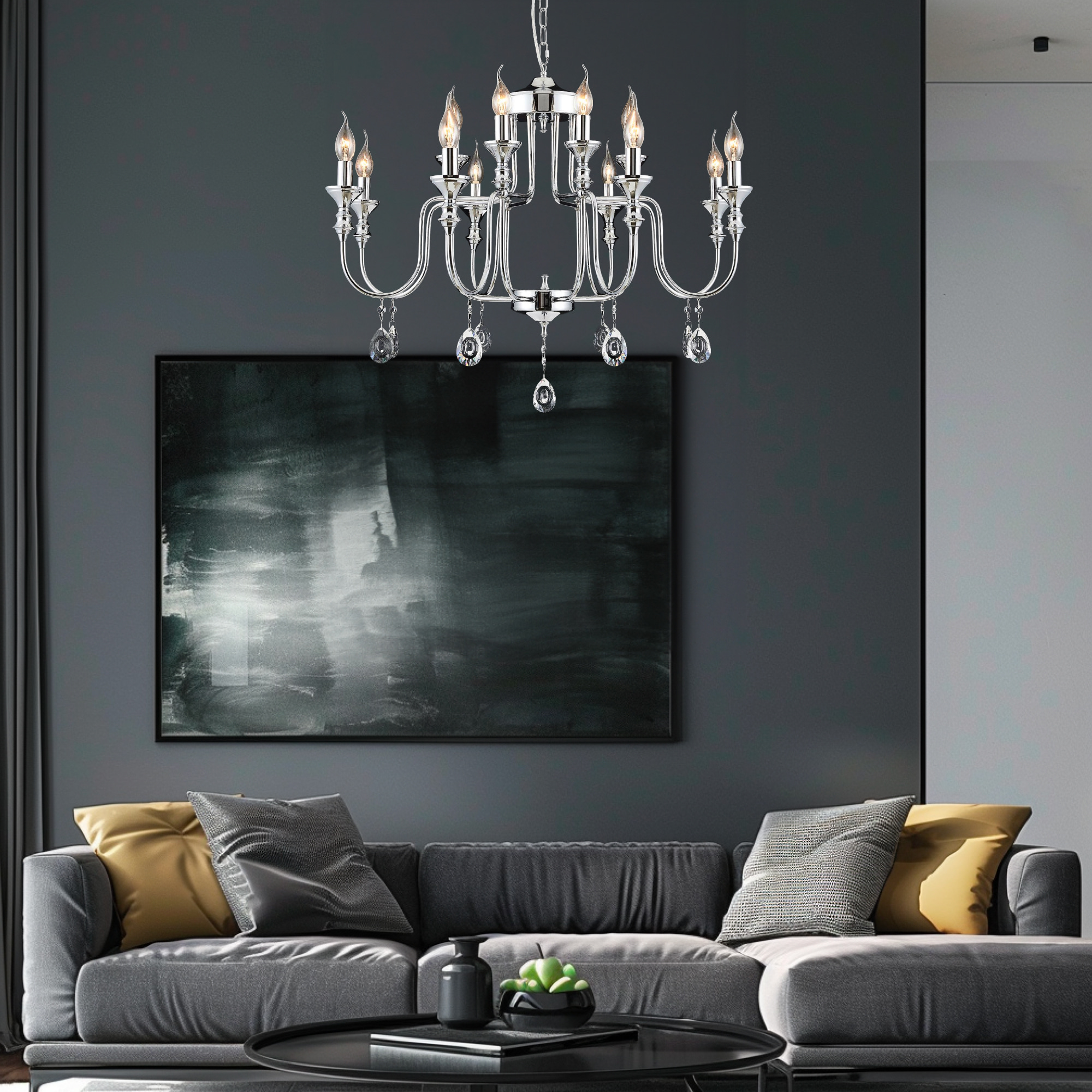 Citilux Рига CL437221 Люстра подвесная Хром арт. 88369