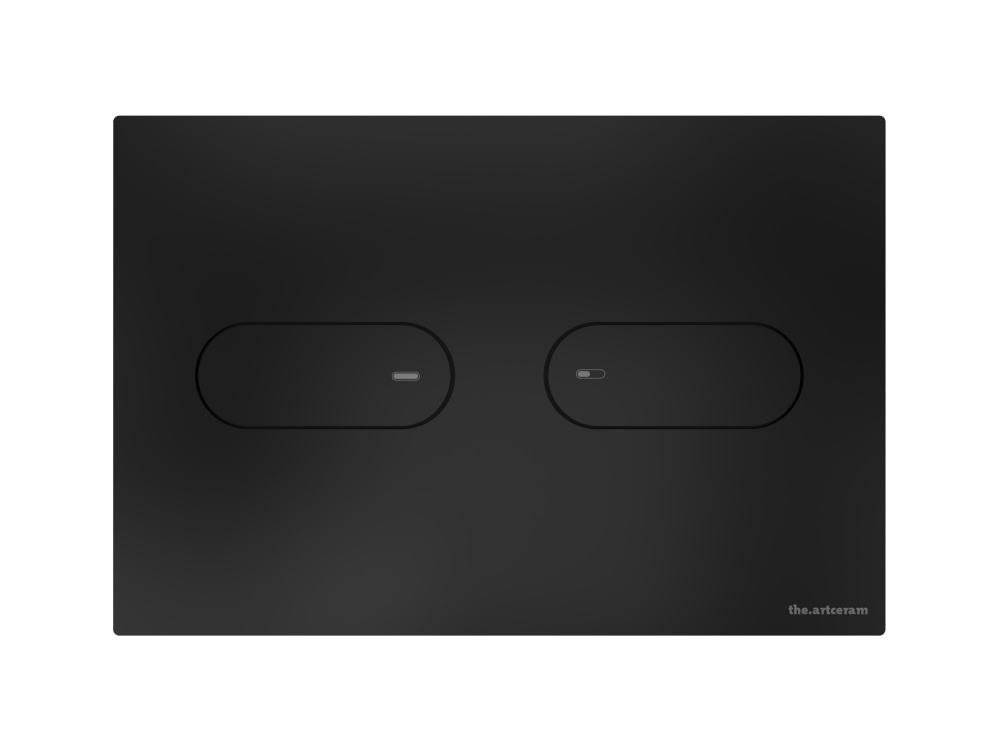 ART CERAM INOX 711 Клавиша двойного смыва для унитаза, Black Matt