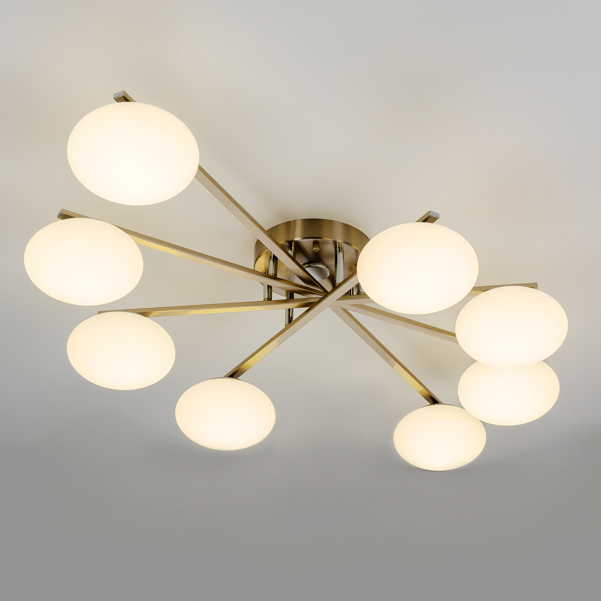 Citilux ATMAN SMART CL226A181 LED RGB Умная люстра Матовый Хром арт. 89437