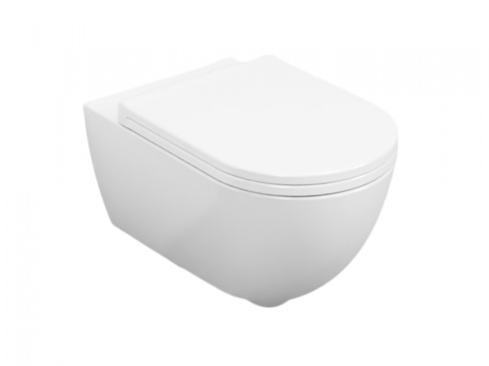 CIELO Enjoy 53 Подвесной унитаз с крепежом, 35x53x26,5h см, Gloss White арт. 37656
