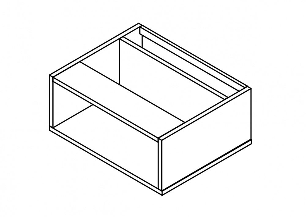 GAMADECOR ICON BPS-H Тумба под раковину открытая, 60x25,2x47,4 см, Matt lacquer