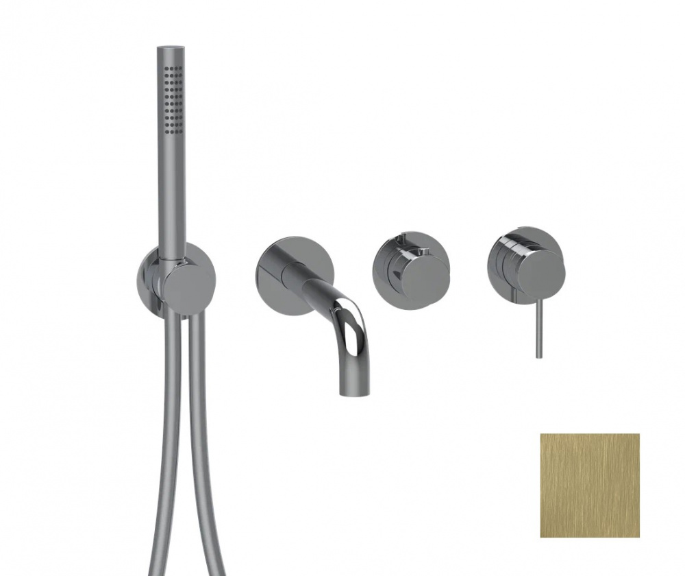 ALMAR MODULAR Внешняя часть смесителя для душа на 2 или 3 потребителя, PVD Brushed High Brass арт. 40156