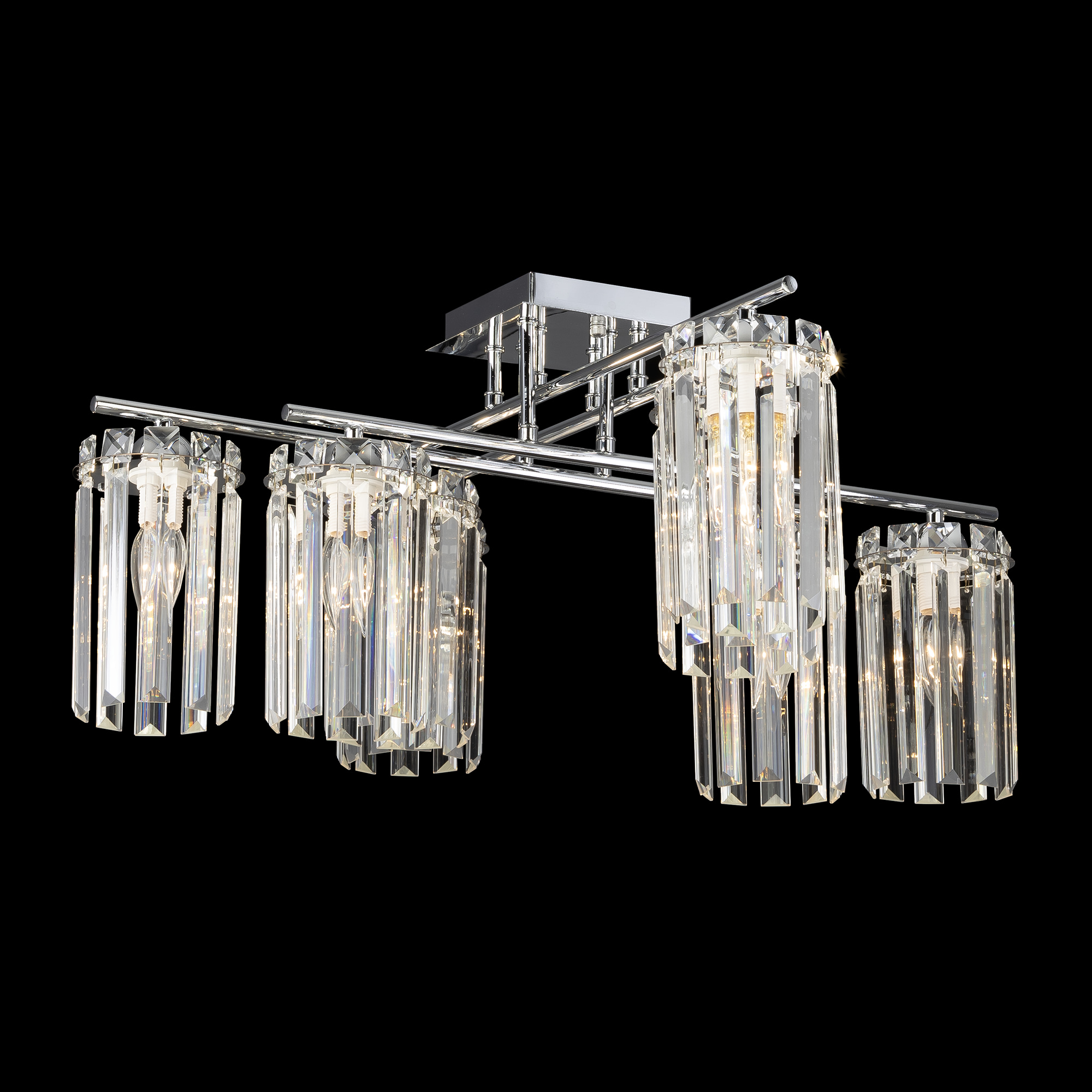 Citilux AXIS CL313281 Люстра хрустальная потолочная Хром арт. 89230
