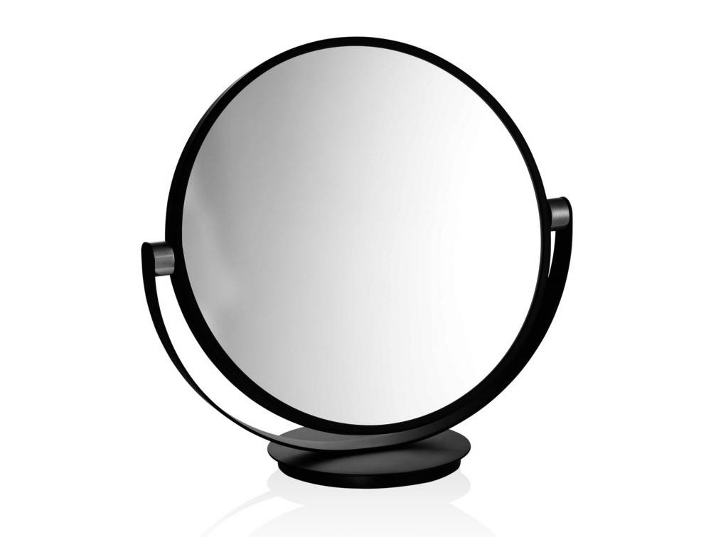 DW CLUB VANITY Зеркало косметическое настольное, Н43x42.4x20 см, Черный матовый/Хром