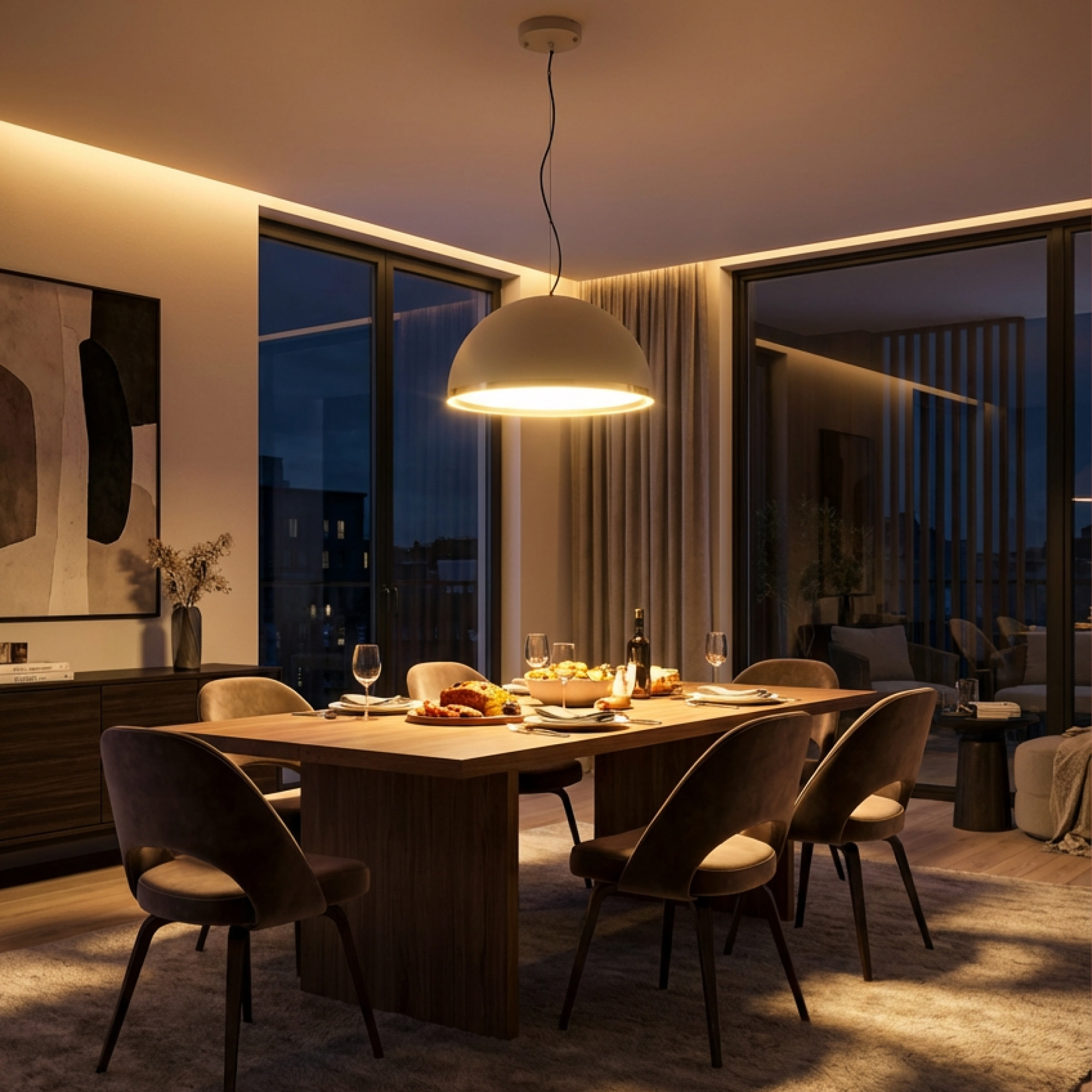 Citilux FLOOM CL736252 Светильник подвесной с пультом Бежевый+Золото арт. 89797