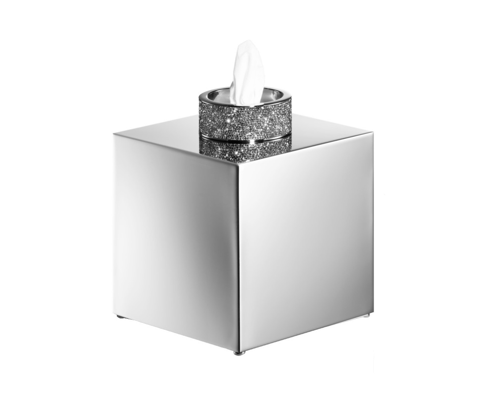 DW ROCKS KB Салфетница, 15.6x13x13 см, хром