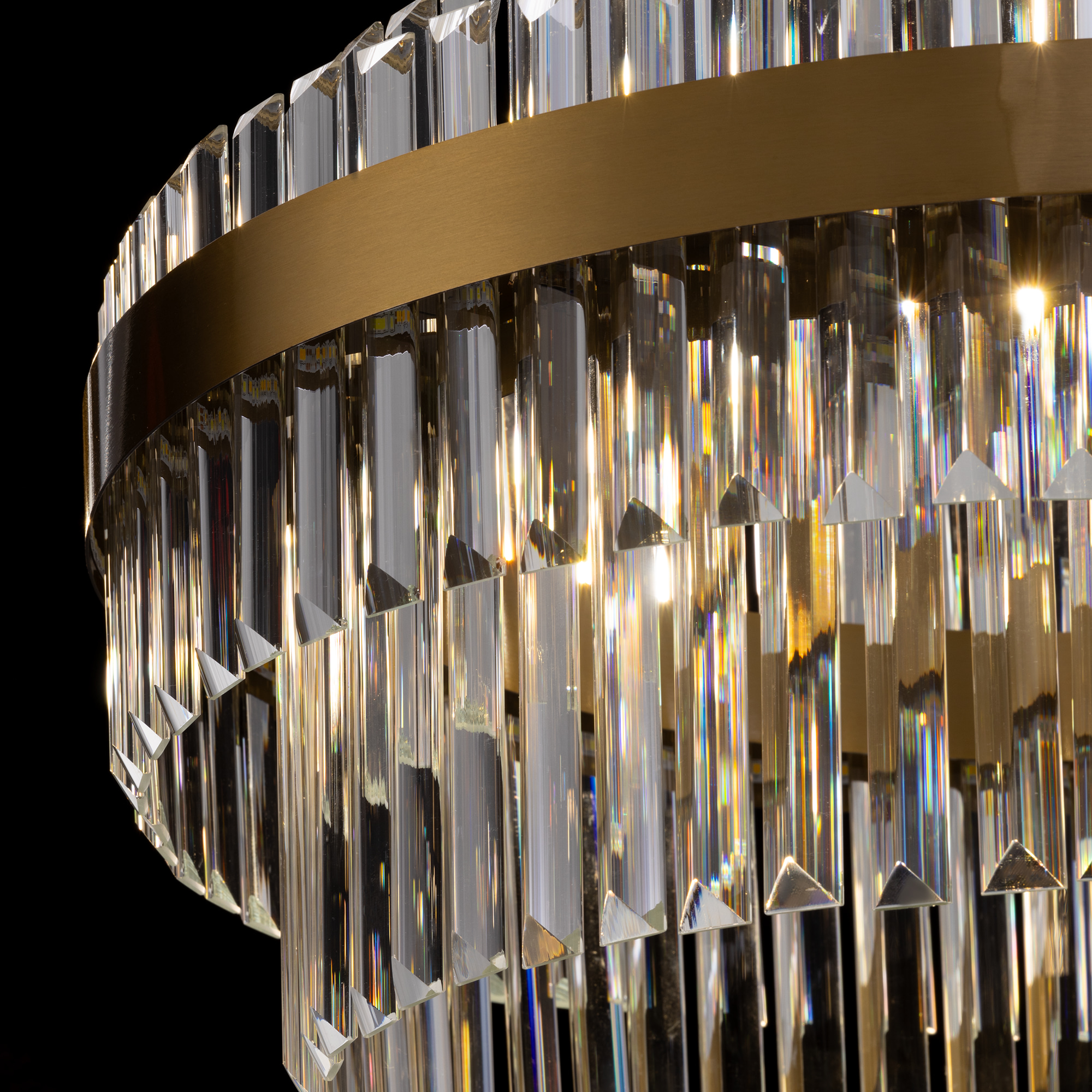 Citilux Sheldon CL339163 LED Люстра хрустальная с пультом Бронза арт. 89346