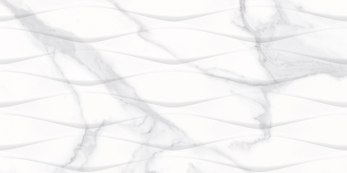 Керамическая плитка Калакатта серебро рельеф / Плитка 31,5*63 Calacatta silver rel 33