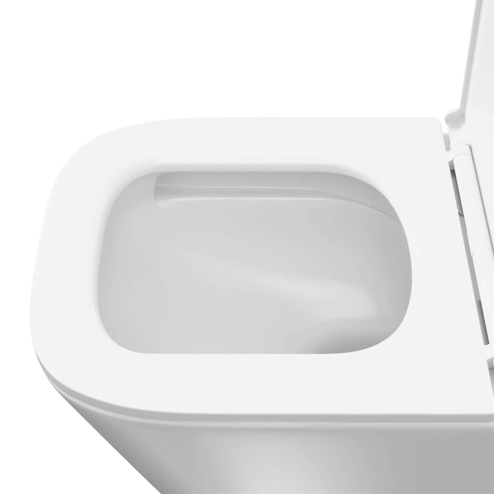 CU.T.wc.02 Унитаз Cubo Tornado/Кубо Торнадо подвесной, с системой смыва торнадо с крепежом и сиденьем, белый глянцевый арт. 121396