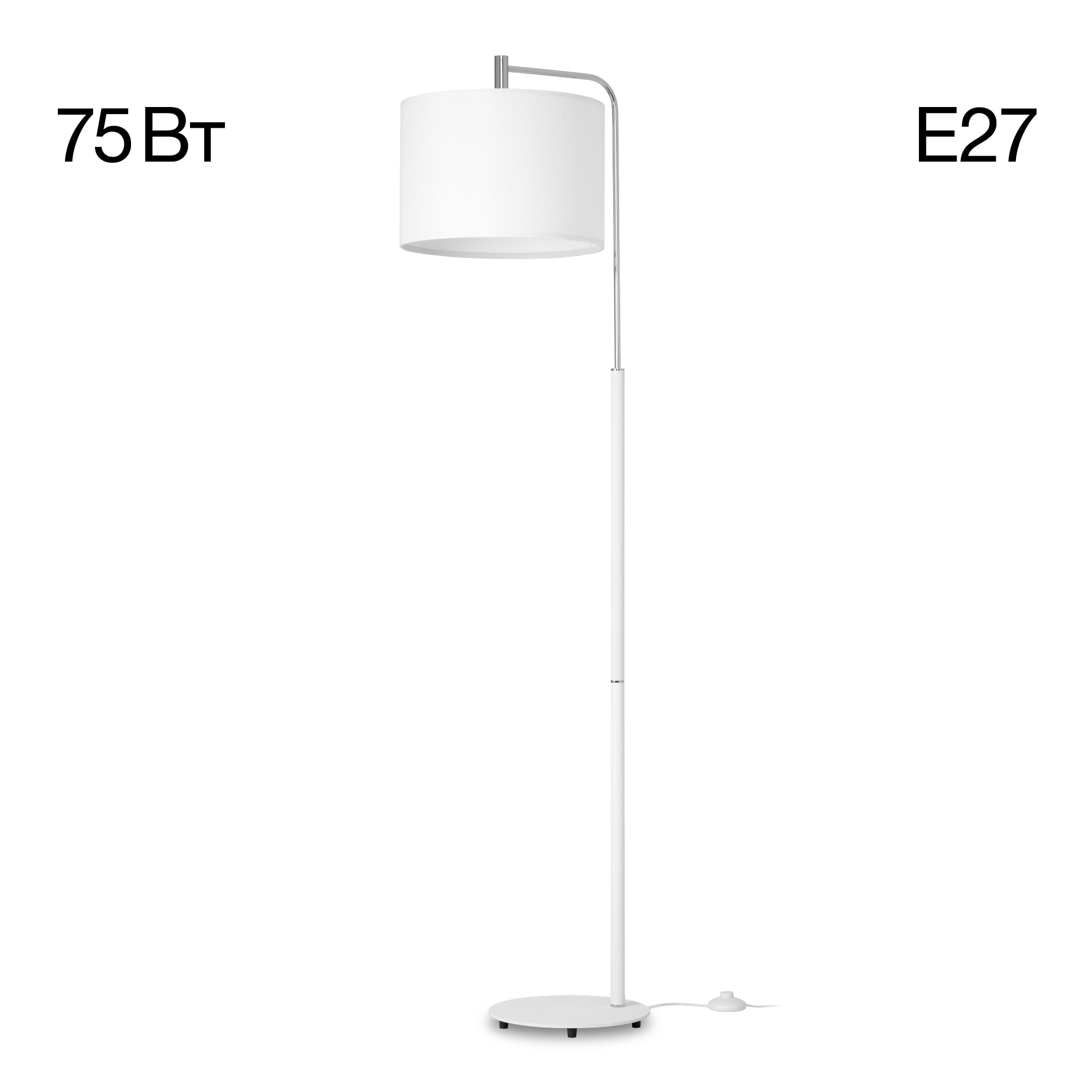 Citilux Тевин CL806030 Торшер с белым абажуром арт. 89046