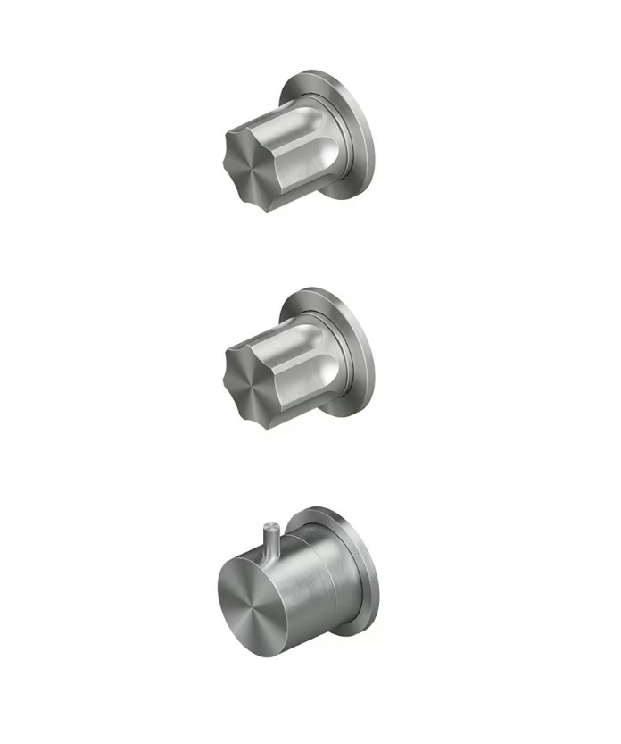 QUADRO DESIGN MODO Смеситель термостатичекий для душа, Brushed Stainless Steel AISI316L арт. 40104