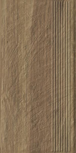 Ступень прямая Ceramika Paradyz Карризо Вуд структурная B1a 30x60 (1,44)