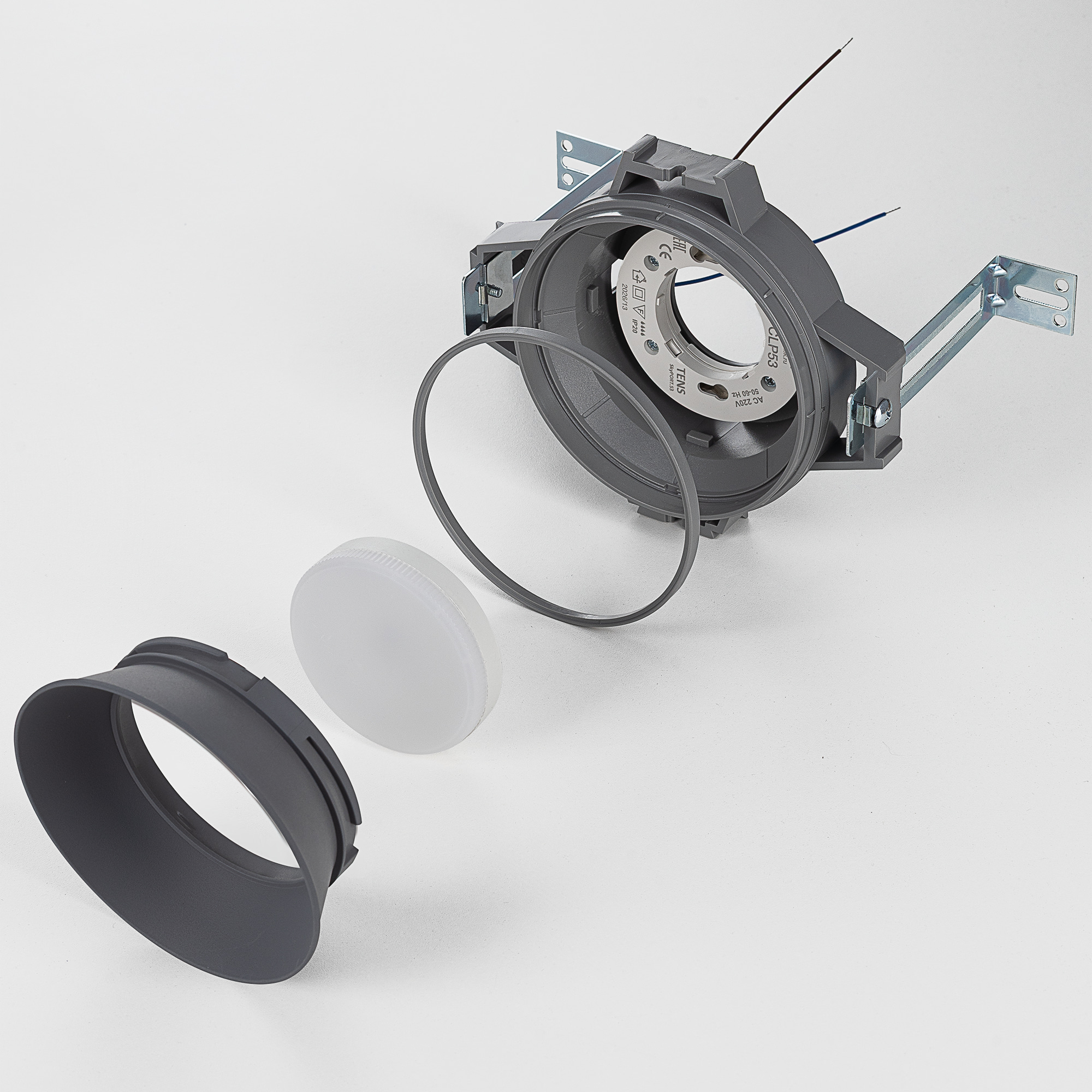 Skytek SkyPORT.53 TENS+MOD CLP53M3 Светильник безрамочный для натяжных потолков Серый арт. 129861