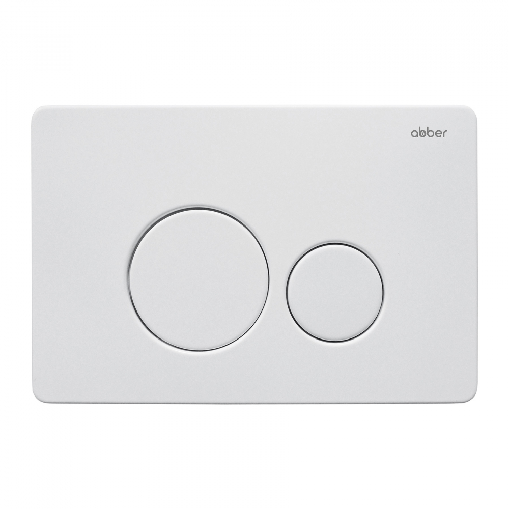 Кнопка смыва ABBER AC0121MW белая матовая арт. 60532