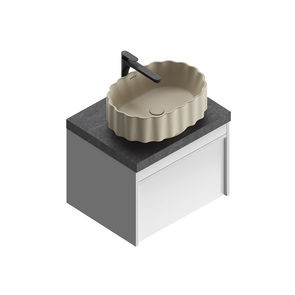 CC.wb.50/SAN Раковина ARTBASIN Conchiglia/АртБейзин Конкилья накладная 50, песочная матовая арт. 117468
