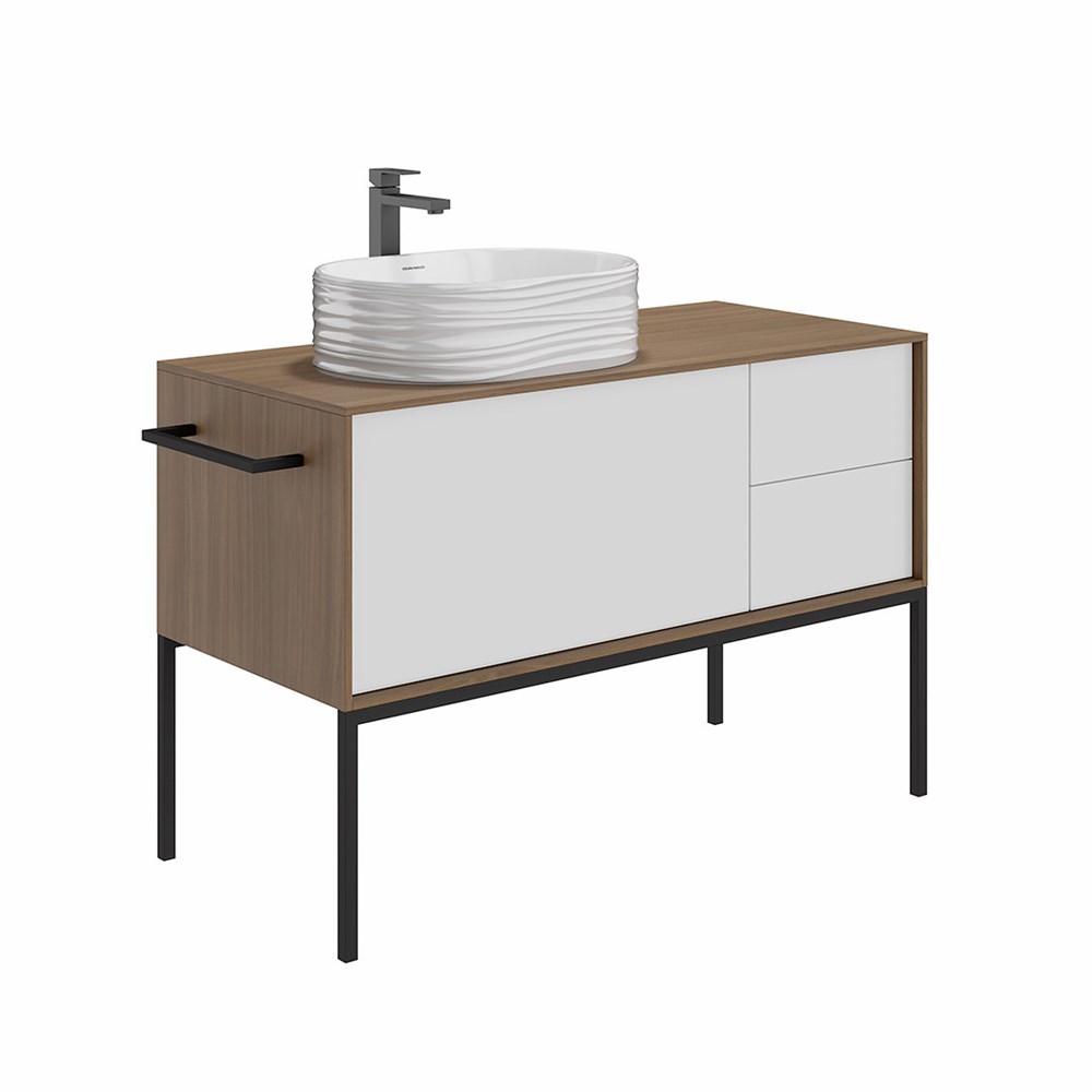 SA.wb.50/WHT Раковина ARTBASIN Sabbia/АртБейзин Саббья накладная 50, белая глянцевая арт. 117445