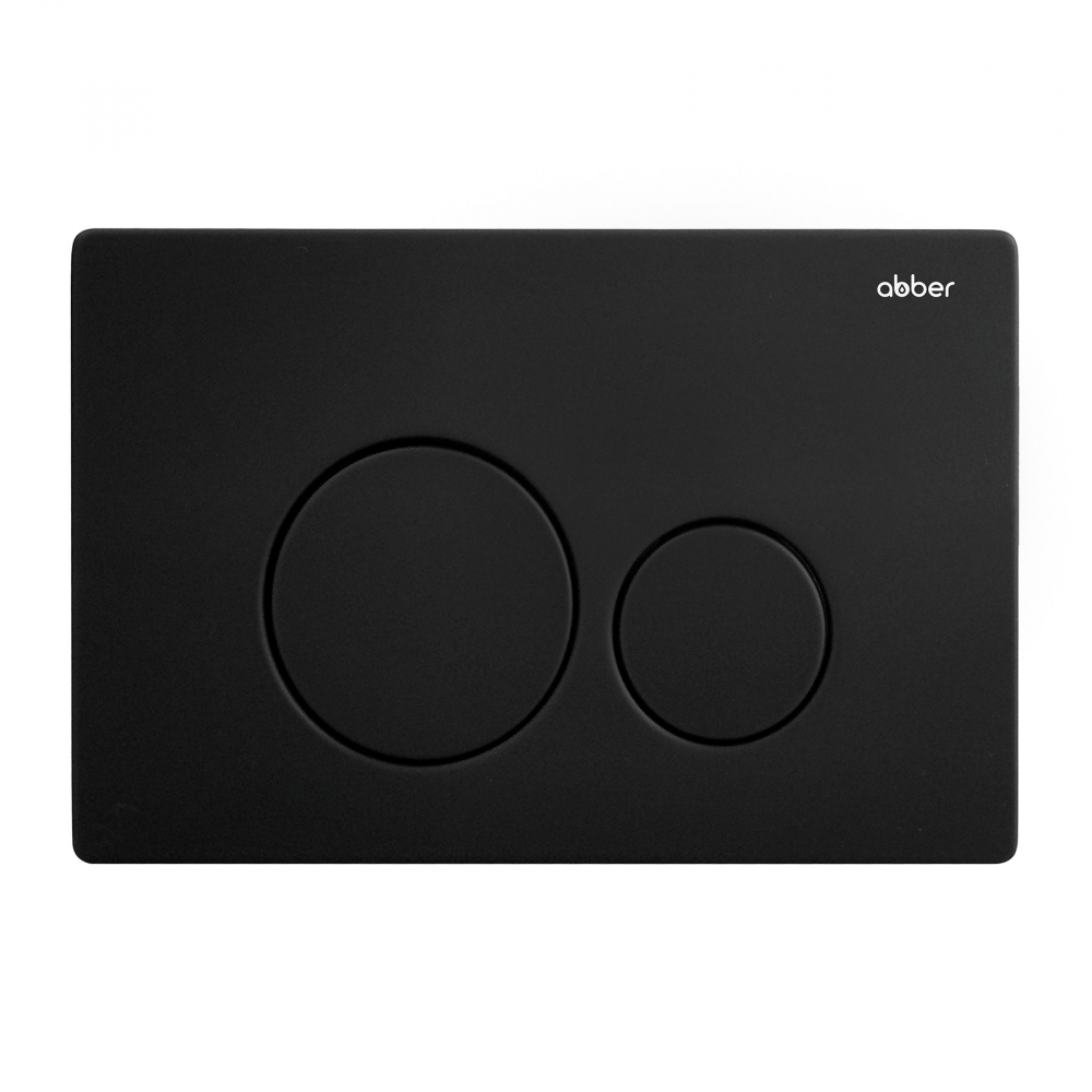 Кнопка смыва ABBER AC0121MB черная матовая арт. 60531