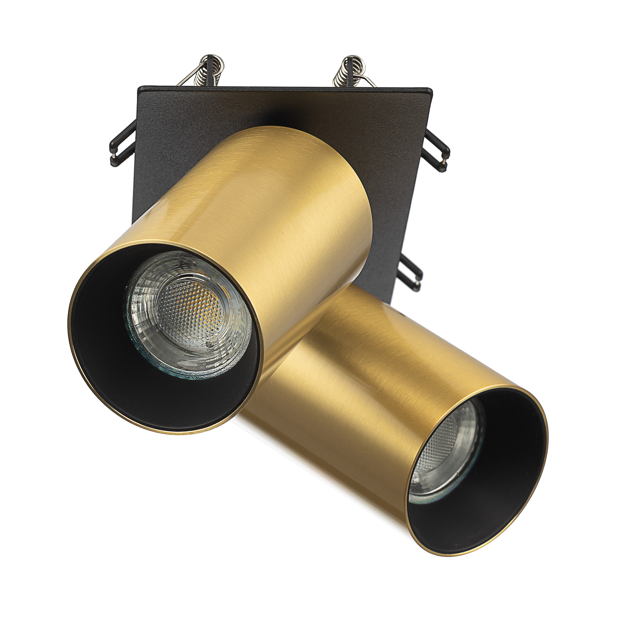 Citilux AXEL CL512D22 Спот поворотный встраиваемый двойной Латунь арт. 89822