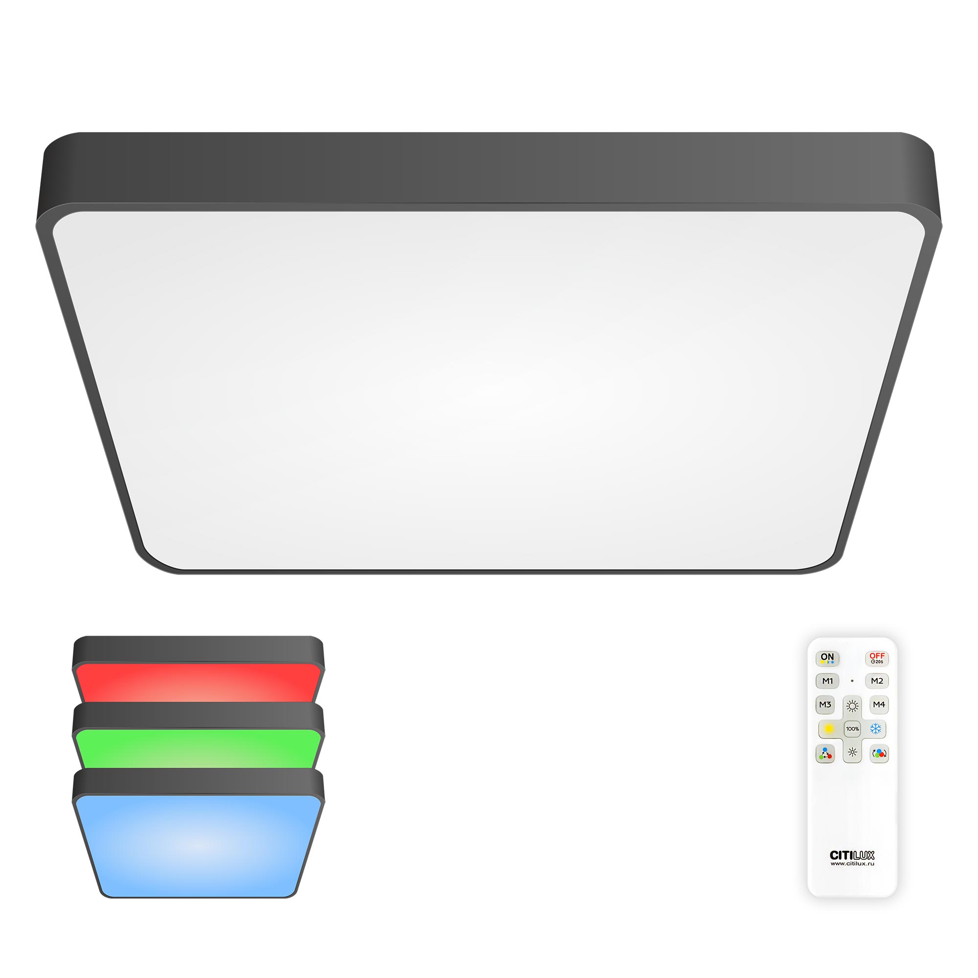 Citilux Купер CL724K105G1 LED RGB Светильник с пультом Чёрный арт. 88830