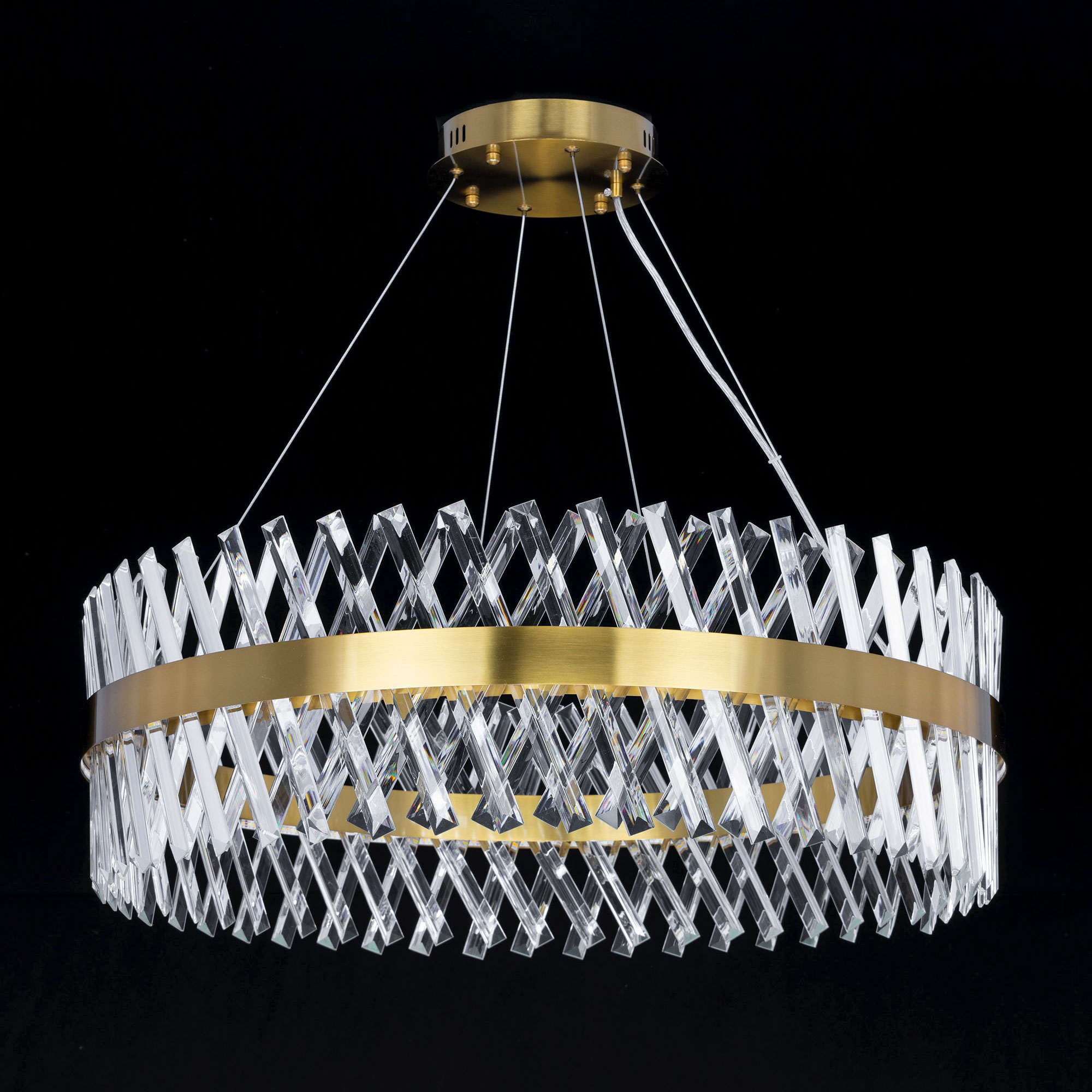 Citilux Ричард CL336083 LED Люстра хрустальная с пультом Бронза арт. 88883