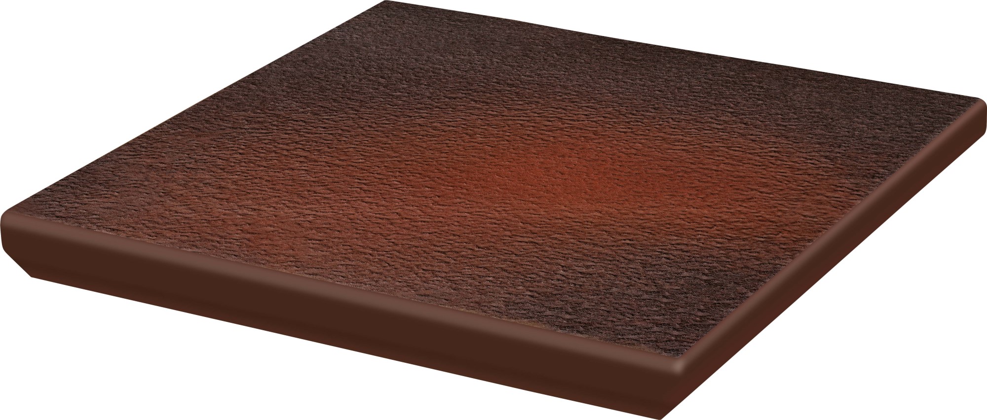 Ступень с носиком угловая Ceramika Paradyz Клауд коричневая 33x33