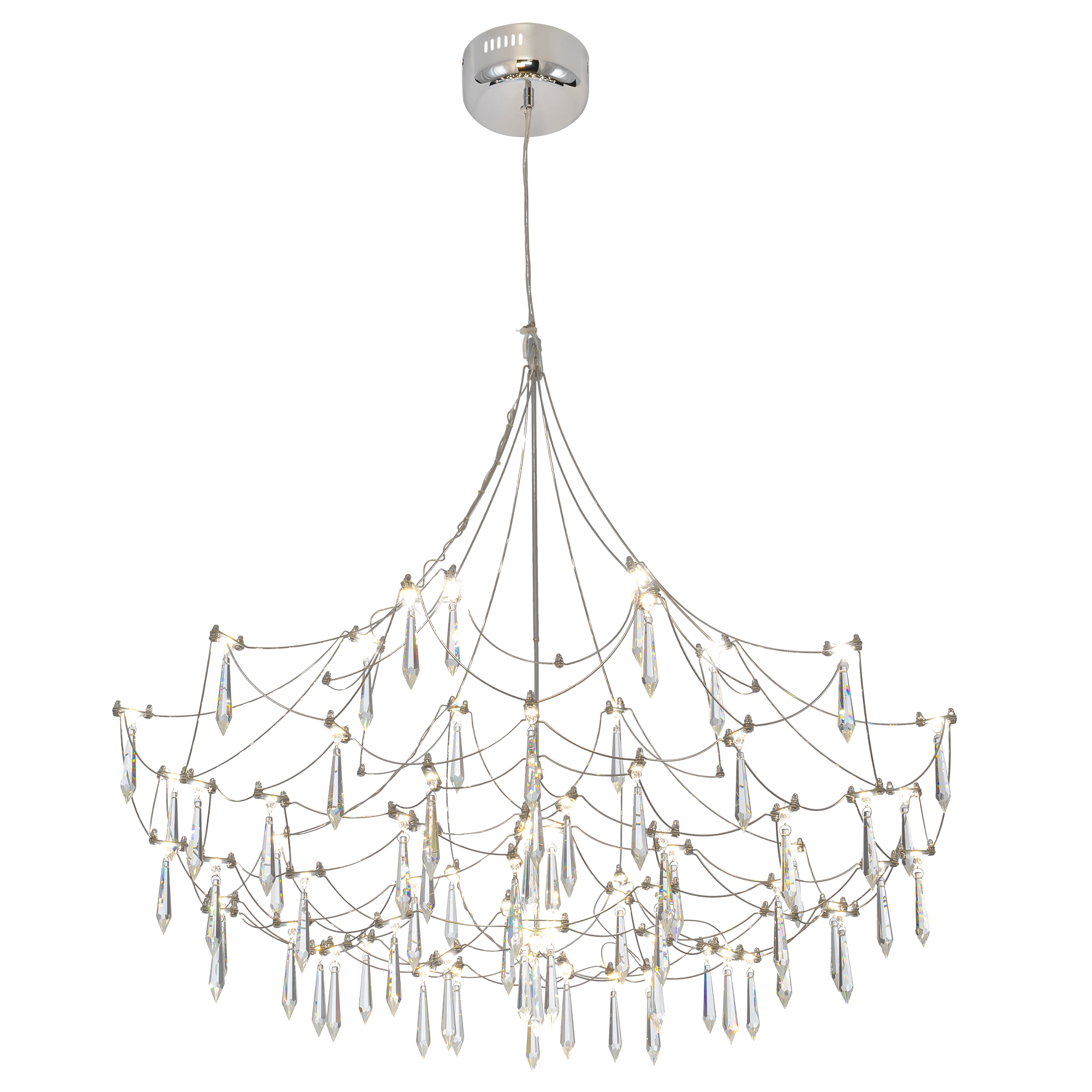 Citilux ASTER CL208020 LED Хрустальная люстра с пультом арт. 89446