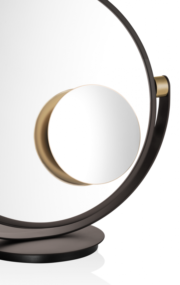 DW CLUB VANITY PLUS Магнитное зеркало для VANITY зеркала, Увеличение 5x, Золото матовое