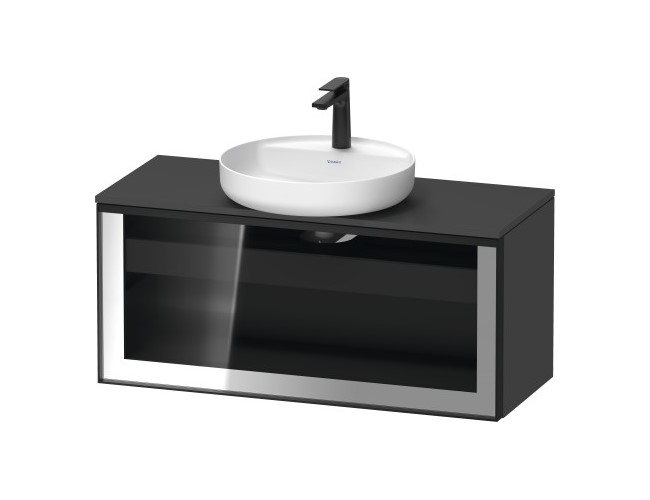 DURAVIT VITRIUM Тумба для раковины, 1000х420 мм, 49 Graphit Matt/black арт. 33702