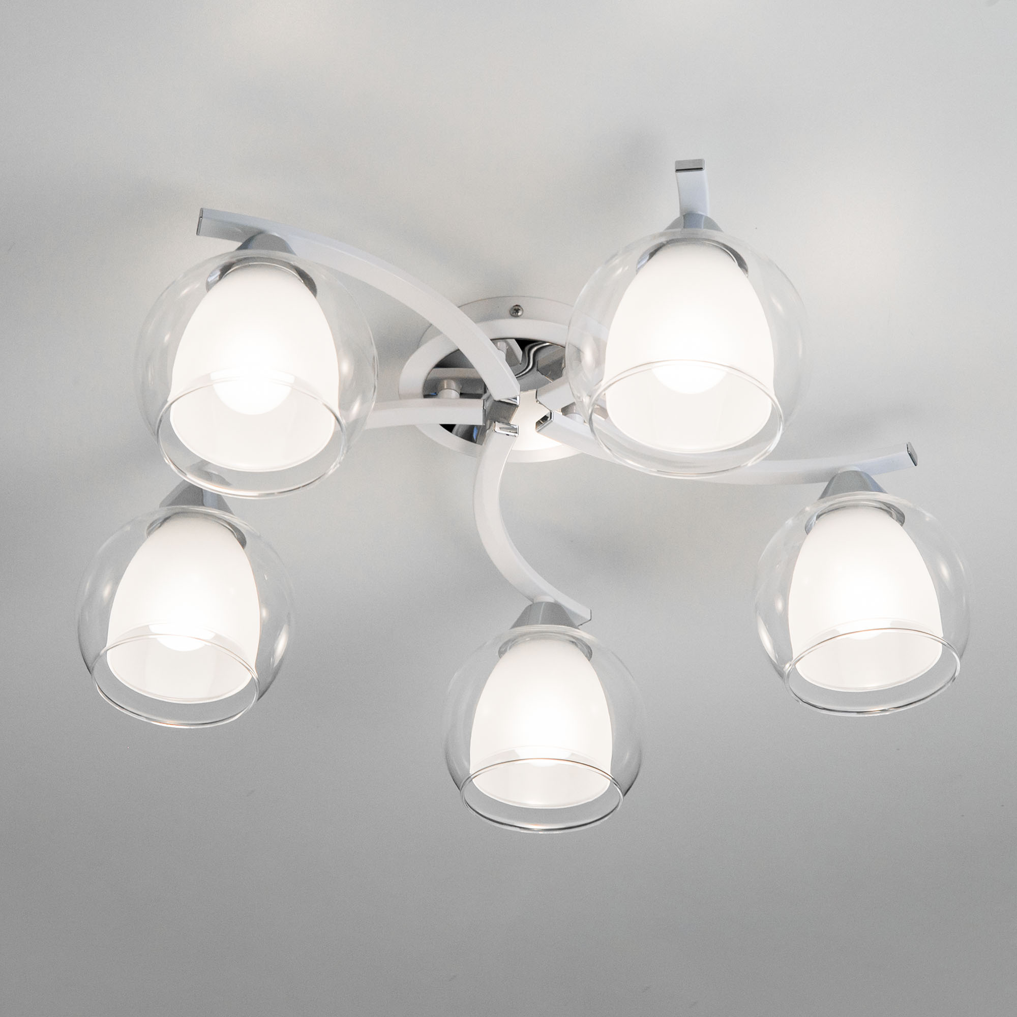 Citilux Кристи CL152150 Люстра потолочная Белая Хром арт. 88415