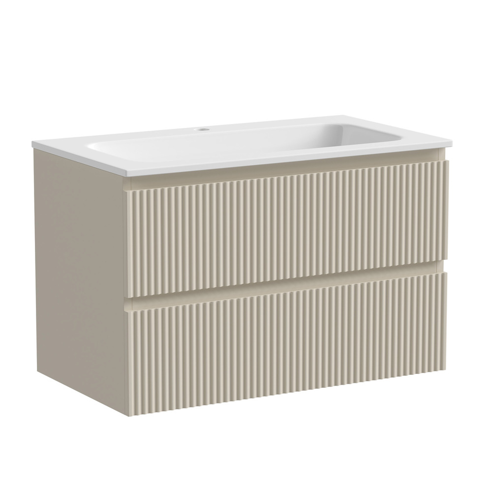 SANCOS Snob R Тумба подвесная два ящика, доводчики, 790х445х500 мм, Beige Soft