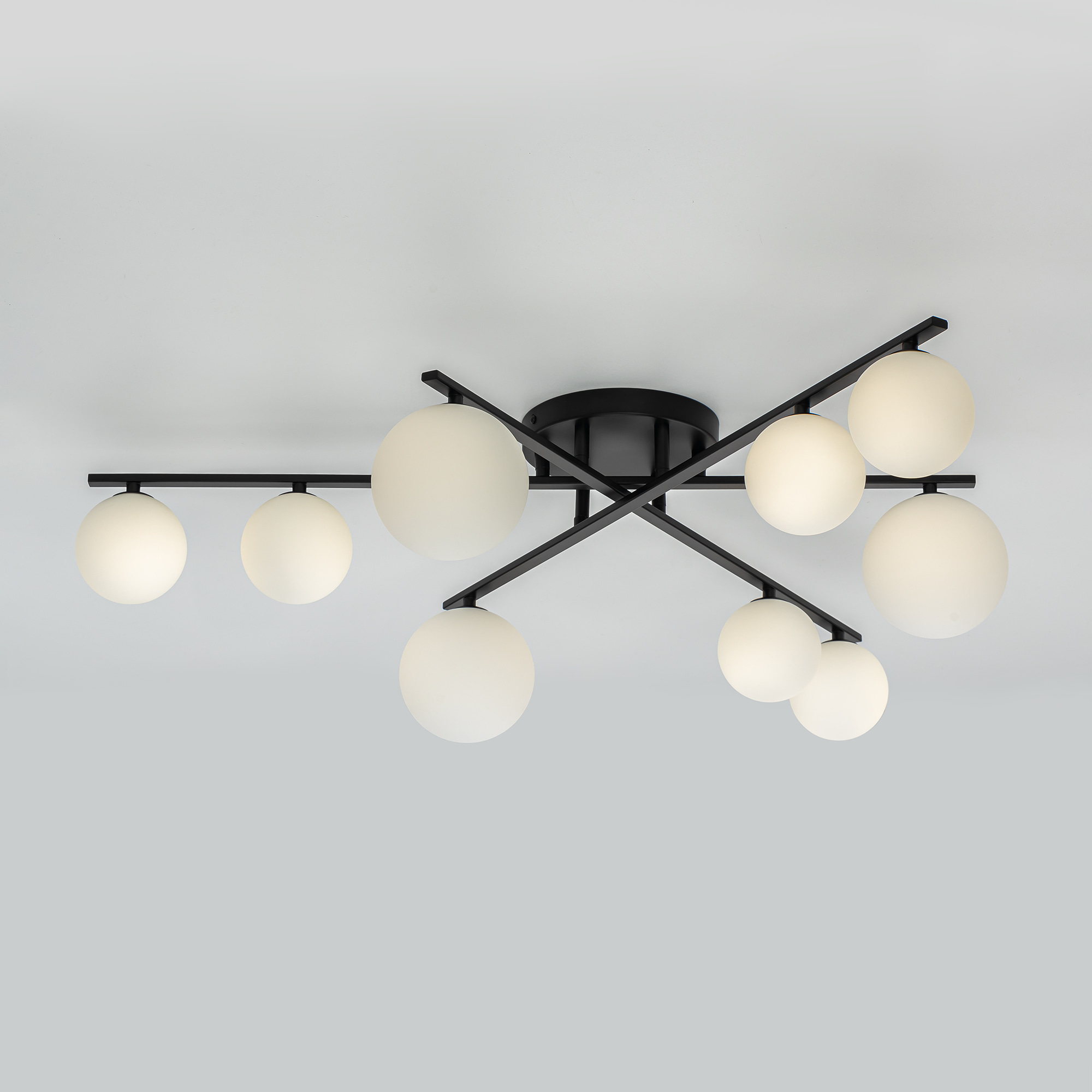 Citilux GLOB CL209291 Люстра потолочная Чёрная арт. 89484