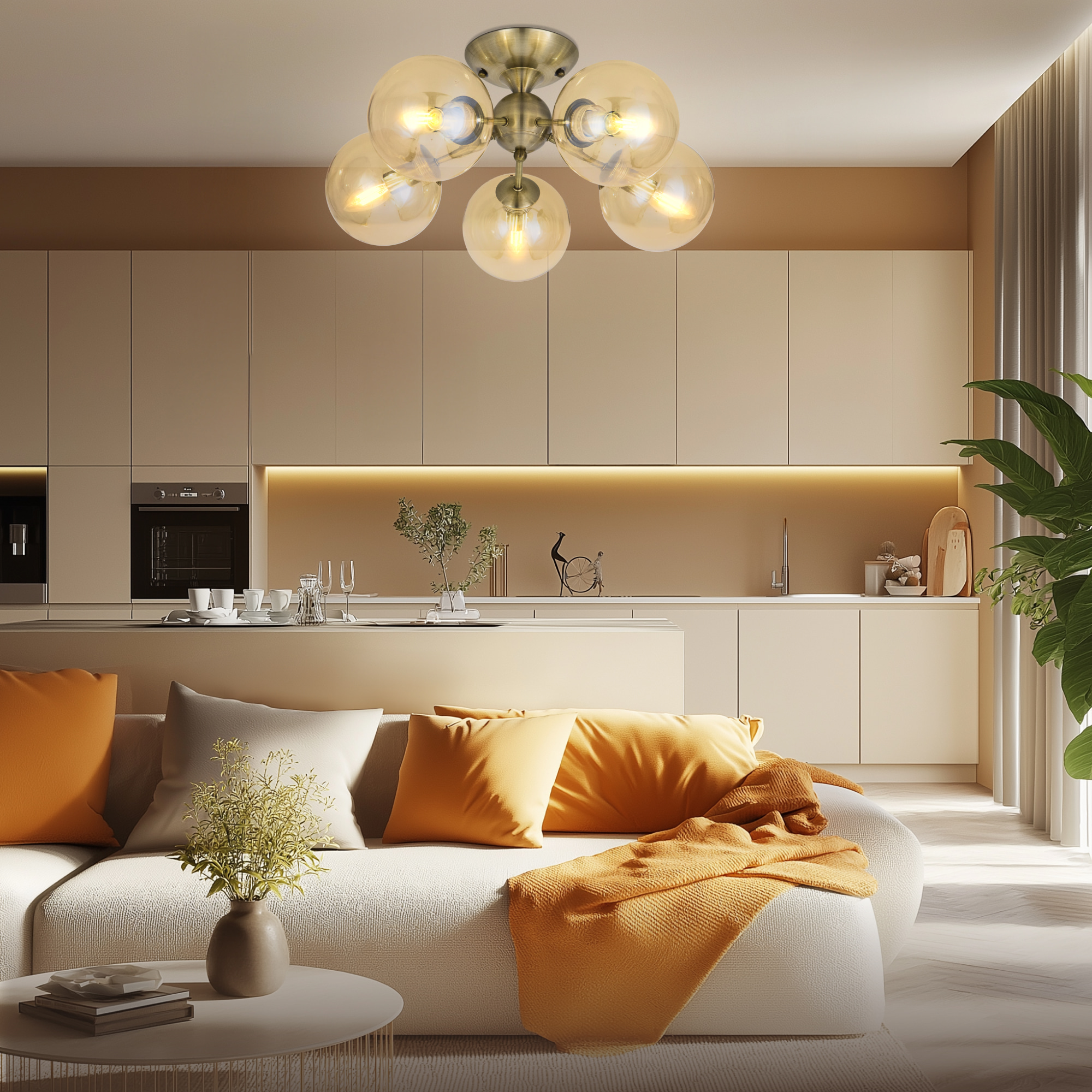 Citilux Томми CL102153 Люстра потолочная Бронза арт. 88523