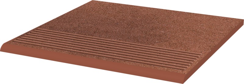Ступень прямая Ceramika Paradyz Таурус коричневая B1a 30x30 (1,17)
