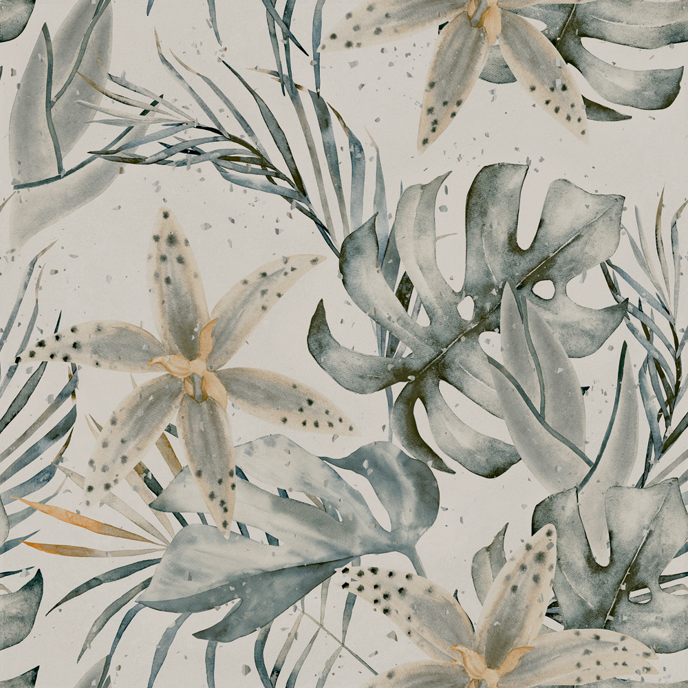 КЕРАМОГРАНИТ HELSINKI HLSBD BIANCO DECOR GARDEN RETT