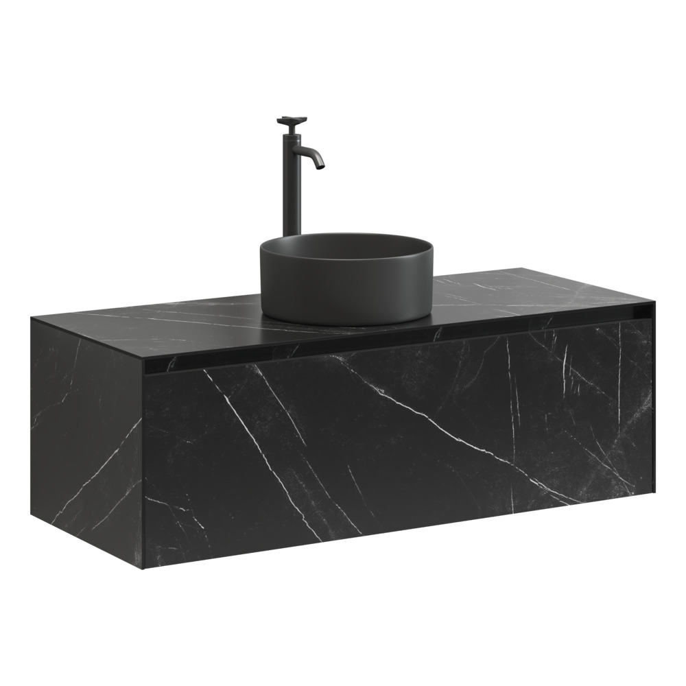 SANCOS Stone Тумба подвесная под раковину, 1200х400х495 мм, Nero Marquina