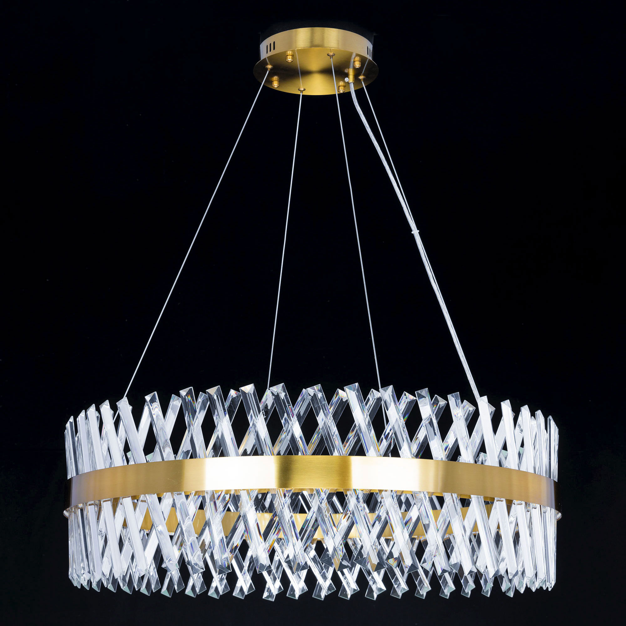 Citilux Ричард CL336083 LED Люстра хрустальная с пультом Бронза арт. 88883