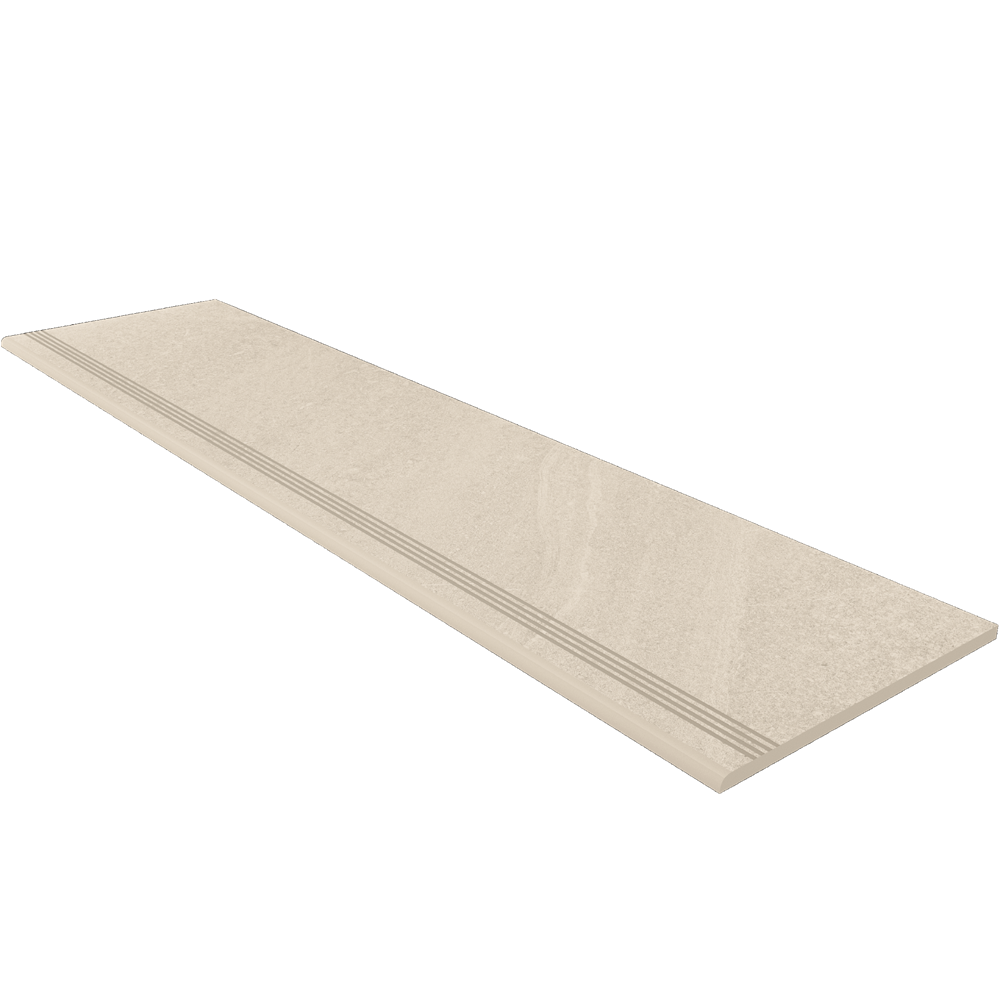 Ступень GB01-30x120x10-Непол. (с насечками) White арт. 125823