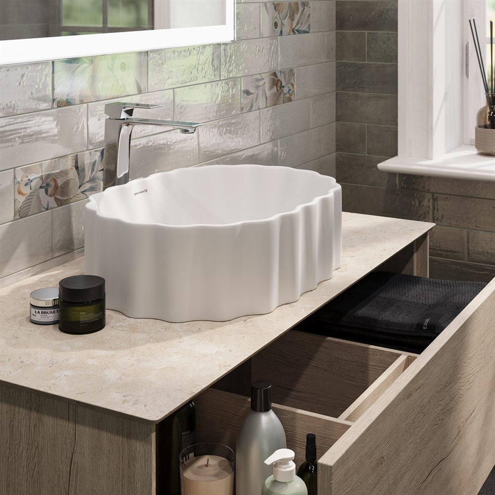 CC.wb.50/WHT.M Раковина ARTBASIN Conchiglia/АртБейзин Конкилья накладная 50, белая матовая арт. 117451