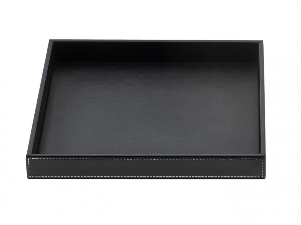 DW BROWNIE TAB R Лоток универсальный H 3 . B/W 26 . T/D 22 см, искуственная кожа черный